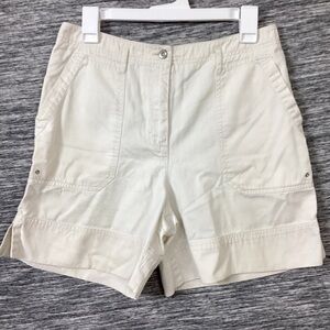 Lauren Ralph Lauren Women’s Cream Cargo Shorts Relaxed Fit